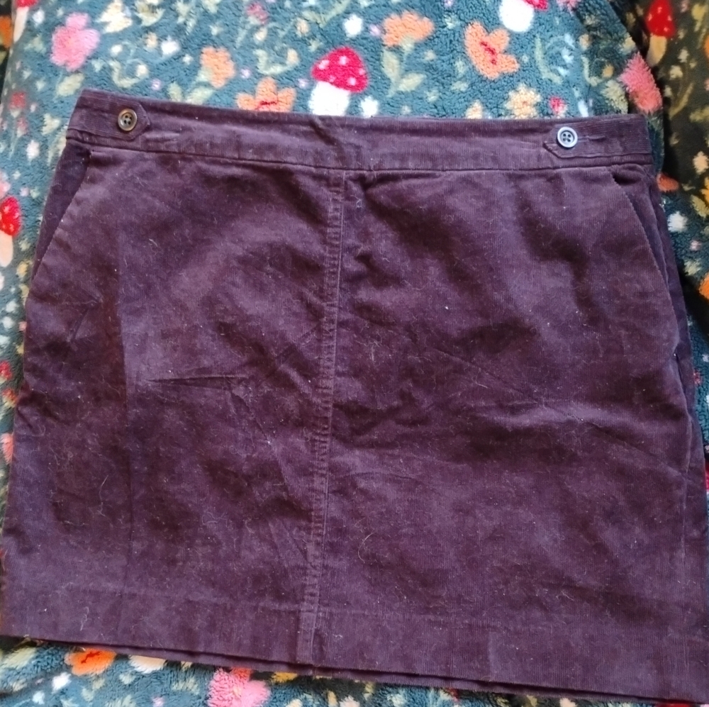 Plum Banana Republic Corduroy Mini Skirt